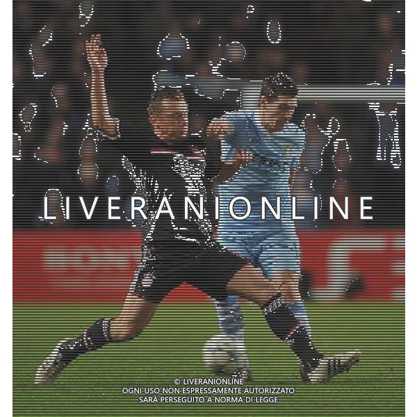Manchester City\'s Gareth Barry comes under presure Football - UEFA Champions League Group A - Manchester City v Bayern Munich - Wed 07 Dec 2011 - Etihad Stadium - Manchester Œ© CameraSport - 43 Linden Ave. Countesthorpe. Leicester. England. LE8 5PG - Tel: +44 (0) 116 277 4147 - admin@camerasport.com - www.camerasport.com ©AG ALDO LIVERANI SAS - ITALY ONLY *** Local Caption *** .