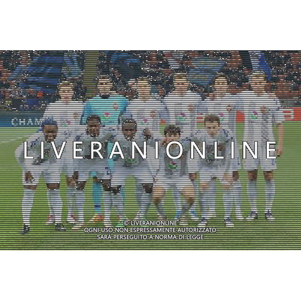 UEFA Champions League - Fase a Gironi 6Á giornata Gruppo B Milano 7-12-2011 Inter - CSKA Mosca nella foto: la formazione del CSKA Mosca in piedi da SX Kirill Nababkin, Vladimir Gabulov, Sergei Ignashevich, Aleksei Berezutski, Deividas Semberas e Vasili Berezutski; accosciati da SX Vagner Love, Sekou Oliseh, Seydou Doumbia, Alan Dzagoev e Pavel Mamaev foto Roberto Garavaglia - ag. Aldo Liverani sas