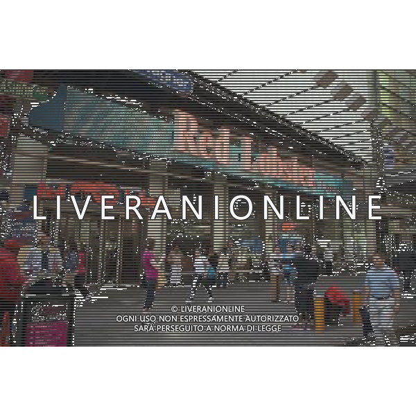 A Red Lobster restaurant in Times Square in New York is seen on Friday April 30, 2010. Darden Restaurants, which owns Red Lobster, announced that because it gets its inventory of seafood from all around the world its supply of inventory will not be affected by the oil spill in the Gulf of Mexico. ©PHOTOSHOT/ALDO LIVERANI SAS