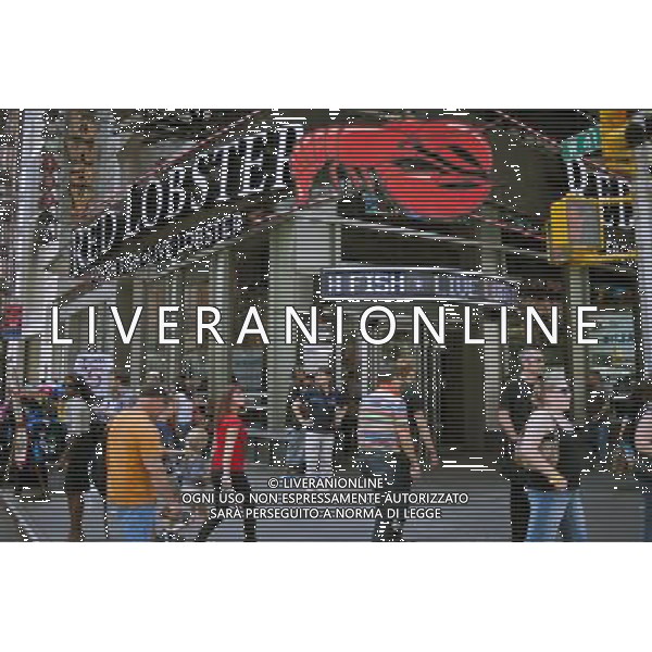 A Red Lobster restaurant in Times Square in New York is seen on Wednesday, June 29, 2011. Darden Restaurants, which owns Red Lobster, also runs the Olive Garden, Longhorn Steakhouses and other casual dining brands. ©PHOTOSHOT/ALDO LIVERANI SAS