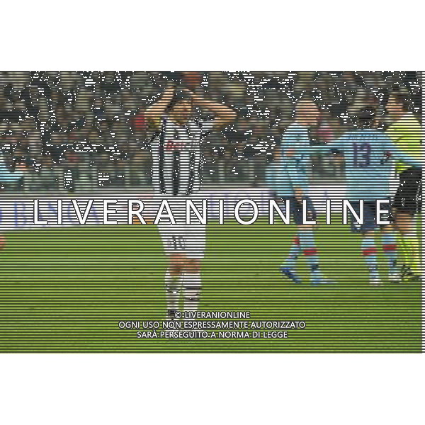 Coppa Italia TIM - Ottavi di finale Torino 8-12-2011 Juventus - Bologna nella foto: Del Piero dopo aver fallito una buona occasione foto Roberto Garavaglia - ag. Aldo Liverani sas