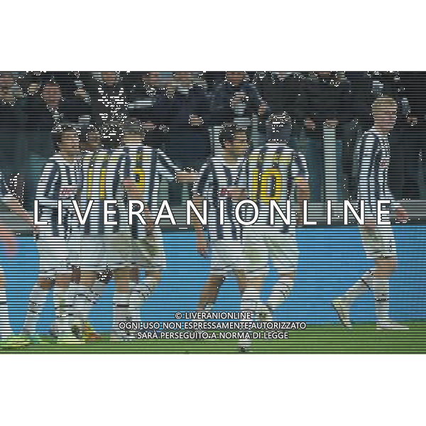 Coppa Italia TIM - Ottavi di finale Torino 8-12-2011 Juventus - Bologna nella foto: esultanza Juve foto Roberto Garavaglia - ag. Aldo Liverani sas