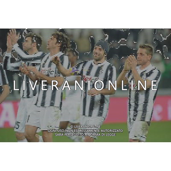 Coppa Italia TIM - Ottavi di finale Torino 8-12-2011 Juventus - Bologna nella foto: esultanza Juventus a fine gara foto Roberto Garavaglia - ag. Aldo Liverani sas