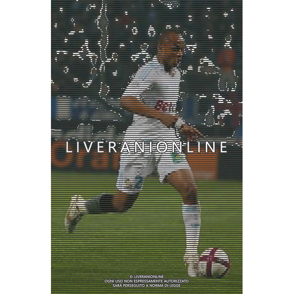 ©JESSICA GUITER CODIGNOLA/WORLDPICTURES/MAXPPP ; SPORT / FOOTBALL / 10 DECEMBRE 2011 / LIGUE 1 ORANGE / 17EME JOURNEE / OLYMPIQUE DE MARSEILLE vs GIRONDINS DE BORDEAUX / MATCH NUL 0 A 0 ENTRE L\'OM ET BORDEAUX / CHAMPIONNAT DE FRANCE DE FOOTBALL / SAISON 2011 - 2012 / ILLUSTRATION / ANDRE AYEW / OM CALCIO - OLIMPIQUE MARSIGLIA ©AG ALDO LIVERANI SAS - ITALY ONLY -