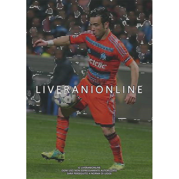 ©JESSICA GUITER CODIGNOLA/WORLDPICTURES/MAXPPP ; SPORT / FOOTBALL / 23 NOVEMBRE 2011 / LIGUE DES CHAMPIONS / 5EME JOURNEE / GROUPE F / OLYMPIQUE DE MARSEILLE vs OLYMPIAKOS LE PIREE / L\'OM S\'INCLINE FACE AUX GRECS D\'OLYMPIAKOS LE PIREE SUR LE SCORE DE 1 A 0 / SAISON 2011 - 2012 / STADE VELODROME / MARSEILLE / ILLUSTRATION / MATHIEU VALBUENA / OM CALCIO - OLIMPIQUE MARSIGLIA ©AG ALDO LIVERANI SAS - ITALY ONLY -