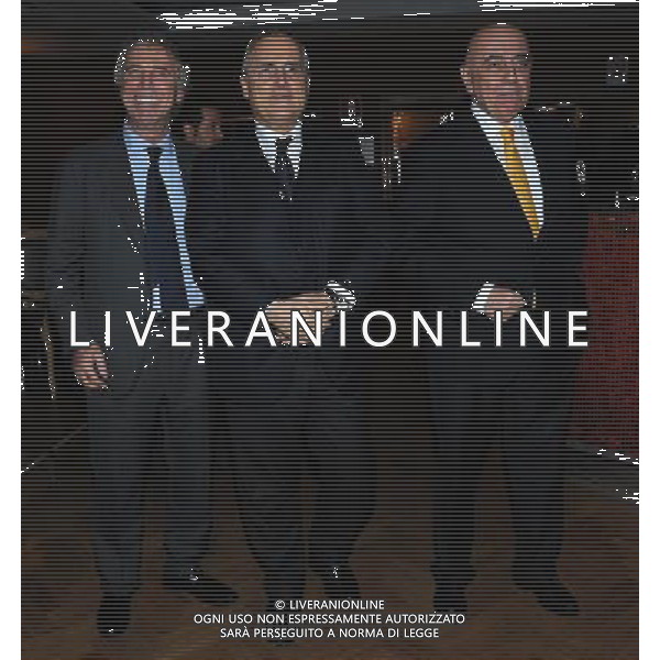 Assemblea Ordinaria Lega Calcio Serie A Desenzano del Garda (Brescia) - 19.12.2011 Nella Foto:preziosi-lotito-galliani /Ph.Vitez-Ag. Aldo Liverani