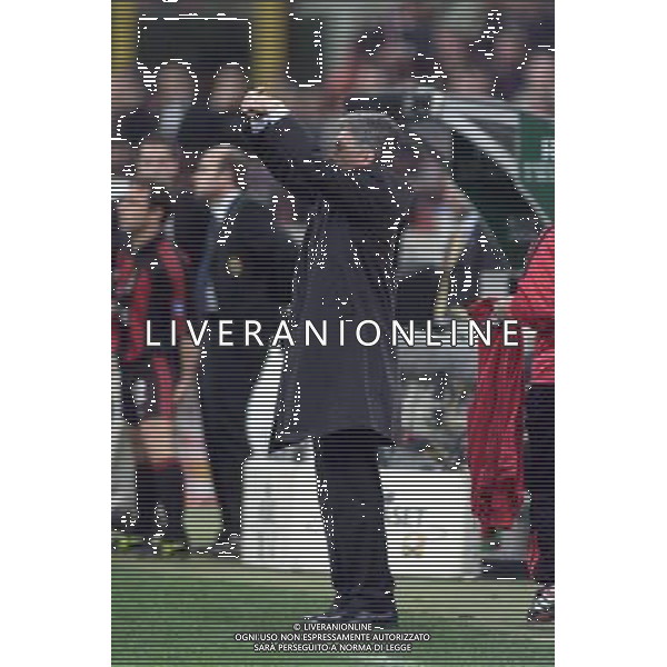 MILANO, 11-04-02 DFP/ MARCO LUSSOSO MILAN-HAPOEL TELAVIV (COPPA UEFA) NELLA FOTO: CARLO ANCELOTTI AG ALDO LIVERANI S A S