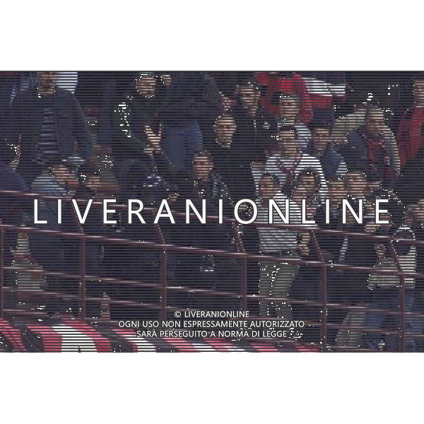 MILANO, 11-04-02 DFP/ MARCO LUSSOSO MILAN-HAPOEL TELAVIV (COPPA UEFA) NELLA FOTO: CONTESTAZIONE PER LA PALESTINA AG ALDO LIVERANI S A S