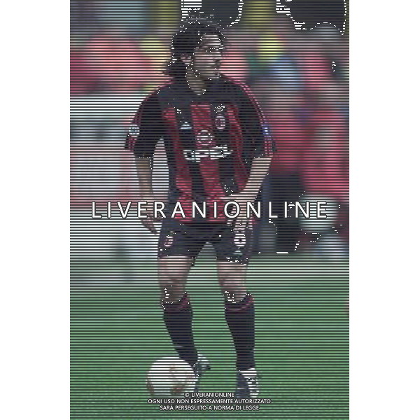 MILANO, 11-04-02 DFP/ MARCO LUSSOSO MILAN-HAPOEL TELAVIV (COPPA UEFA) NELLA FOTO: GENNARO GATTUSO AG ALDO LIVERANI S A S