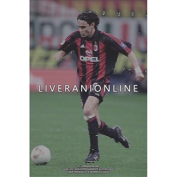 MILANO, 11-04-02 DFP/ MARCO LUSSOSO MILAN-HAPOEL TELAVIV (COPPA UEFA) NELLA FOTO: FILIPPO INZAGHI AG ALDO LIVERANI S A S