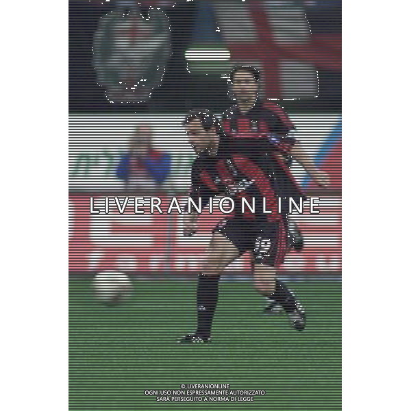 MILANO, 11-04-02 DFP/ MARCO LUSSOSO MILAN-HAPOEL TELAVIV (COPPA UEFA) NELLA FOTO: MARCO SIMONE AG ALDO LIVERANI S A S