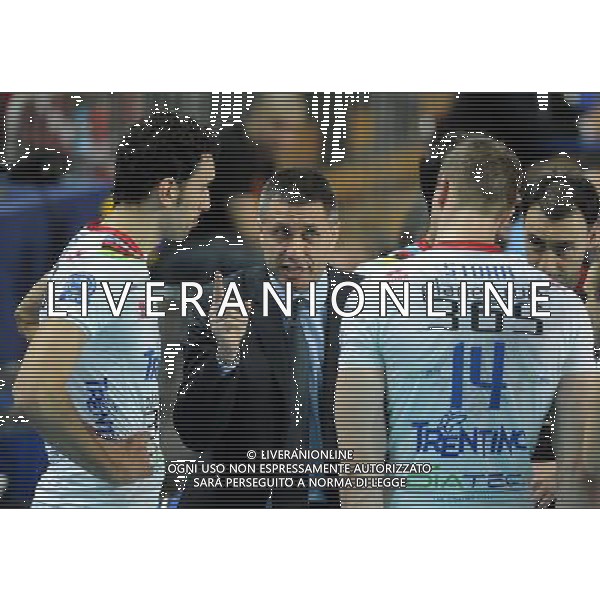 22.12.2011 KEDZIERZYN-KOZLE CZECHY SIATKOWKA MEZCZYZN CEV LIGA MISTRZOW SEZON 2011/2012 2012 CEV VOLLEYBALL CHAMPIONS LEAGUE MEN ZAKSA - TRENTINO VOLLEY PLANETWIN365 N/Z RADOSTIN STOYCHEV (STOJCZEW) FOT LUKASZ LASKOWSKI / PRESSFOCUS NEWSPIXPL --- Newspix.pl ITALY ONLY- CEV Voleyball Champions League Zaksa Kedzierzyn-Kozle (czerwone) - Trentino Volley (biale) ©AG ALDO LIVERANI SAS *** Local Caption *** .