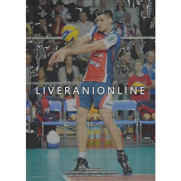 22.12.2011 KEDZIERZYN-KOZLE CZECHY SIATKOWKA MEZCZYZN CEV LIGA MISTRZOW SEZON 2011/2012 2012 CEV VOLLEYBALL CHAMPIONS LEAGUE MEN ZAKSA - TRENTINO VOLLEY PLANETWIN365 N/Z ROUZIER ANTONIN FOT LUKASZ LASKOWSKI / PRESSFOCUS NEWSPIXPL --- Newspix.pl ITALY ONLY- CEV Voleyball Champions League Zaksa Kedzierzyn-Kozle (czerwone) - Trentino Volley (biale) ©AG ALDO LIVERANI SAS *** Local Caption *** .