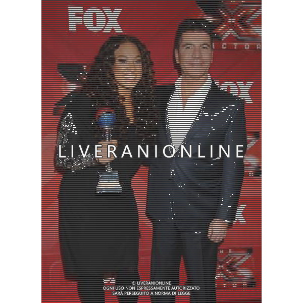 Melanie Amaro and Simon Cowell Fox\'s \'The X Factor\' Finale at CBS Television City December 22, 2011 - Los Angeles, California ©PHOTOSHOT/ALDO LIVERANI SAS - ITALTY ONLY
