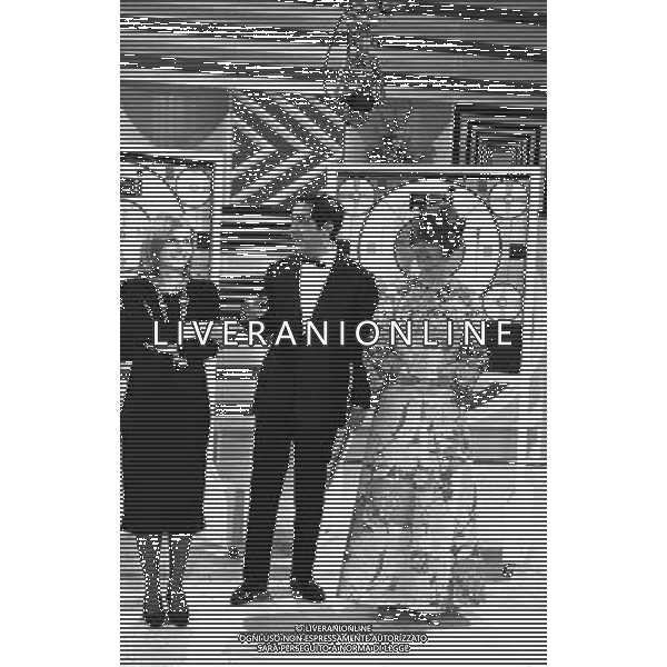TRASMISSIONE TELEVISIVA CINQUANTA STORIA DELL TV DA CHI L\'HA FATTA A CHI L\'HA VISTA 2003 NELLA FOTO CORRADO MANTONI AG ALDO LIVERANI