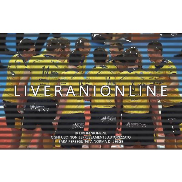 Lega Volley Serie A1 Maschile 2011/2012 12Á Giornata Trento - 29.12.2011 Itas Diatec Trentino-Marmi Lanza Verona Nella Foto:Verona Gruppo Esulta /Ph.Vitez-Ag. Aldo Liverani