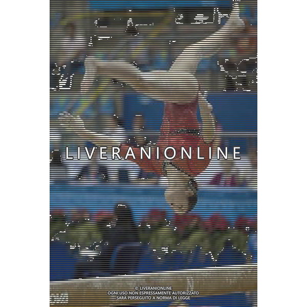 (111025) -- GUADALAJARA, Oct. 25, 2011 () -- Sandra Mary of Peru competes in the artistic gymnastics women\'s qualification and team final during the Pan American Games Guadalajara 2011, at Nissan Gymnastics Complex, in Guadalajara, Jalisco, Mexico, on Oct. 24, 2011. (/Bao Feifei) ©photoshot/Agenzia Aldo Liverani Sas - ITALY ONLY - Giochi Panamericani di Guadalajara 2011, presso Palestra polivalente, in Guadalajara, Jalisco, Messico
