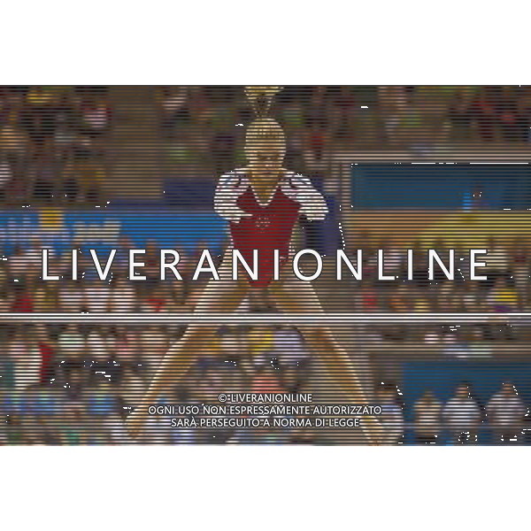 (111025) -- GUADALAJARA, Oct. 25, 2011 () -- Shawn Johnson of the U.S. competes in the artistic gymnastics women\'s qualification and team final during the Pan American Games Guadalajara 2011, at Nissan Gymnastics Complex, in Guadalajara, Jalisco, Mexico, on Oct. 24, 2011. (/Bao Feifei) ©photoshot/Agenzia Aldo Liverani Sas - ITALY ONLY - Giochi Panamericani di Guadalajara 2011, presso Palestra polivalente, in Guadalajara, Jalisco, Messico