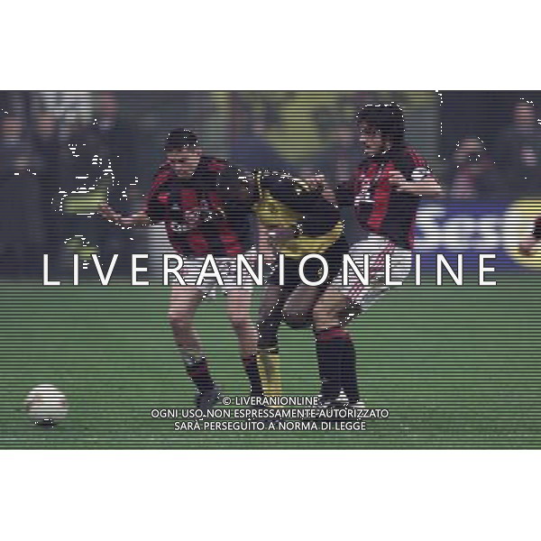 MILANO, 28-02-02 DFP/MARCO LUSSOSO MILAN - RODA (COPPA UEFA) NELLA FOTO: CONTRA-GATTUSO AG ALDO LIVERANI S A S
