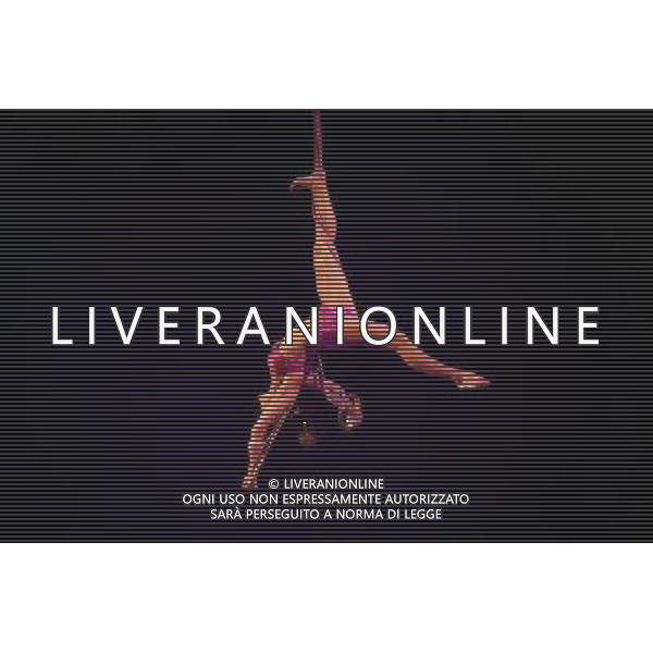 Artists from Cirque Du Soleil: Totem perform at Royal Albert Hall on January 4, 2012 in London, England. Picture Zenon Stefaniak ©photoshot/Agenzia Aldo Liverani Sas - ITALY ONLY - Artisti del Cirque Du Soleil durante le Prove dello spettacolo \'Totem\' al Royal Albert Hall di Londra, Inghilterra 4 gennaio 2012