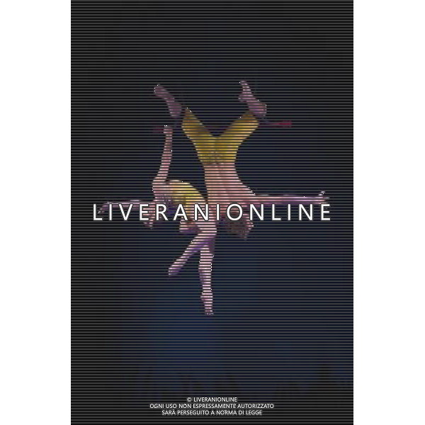 Artists from Cirque Du Soleil: Totem perform at Royal Albert Hall on January 4, 2012 in London, England. Picture Zenon Stefaniak ©photoshot/Agenzia Aldo Liverani Sas - ITALY ONLY - Artisti del Cirque Du Soleil durante le Prove dello spettacolo \'Totem\' al Royal Albert Hall di Londra, Inghilterra 4 gennaio 2012