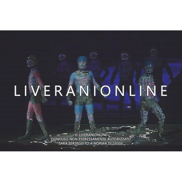 Artists from Cirque Du Soleil: Totem perform at Royal Albert Hall on January 4, 2012 in London, England. Picture Zenon Stefaniak ©photoshot/Agenzia Aldo Liverani Sas - ITALY ONLY - Artisti del Cirque Du Soleil durante le Prove dello spettacolo \'Totem\' al Royal Albert Hall di Londra, Inghilterra 4 gennaio 2012