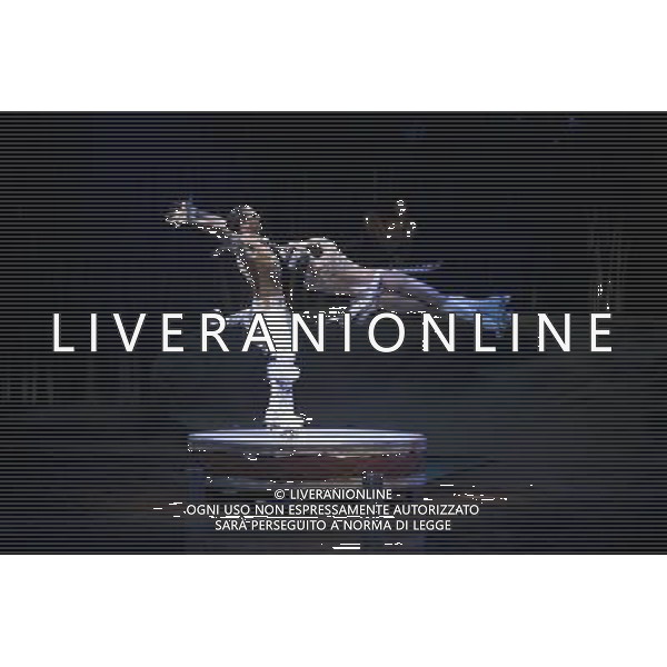 Artists from Cirque Du Soleil: Totem perform at Royal Albert Hall on January 4, 2012 in London, England. Picture Zenon Stefaniak ©photoshot/Agenzia Aldo Liverani Sas - ITALY ONLY - Artisti del Cirque Du Soleil durante le Prove dello spettacolo \'Totem\' al Royal Albert Hall di Londra, Inghilterra 4 gennaio 2012