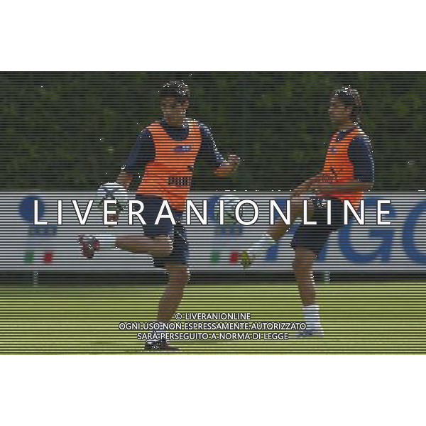 NAZIONALE ITALIANA A COVERCIANO 27/05/2004 NELLA FOTO CORRADI BERNARDO-ALESSANDRO NESTA AGENZIA ALDO LIVERANI