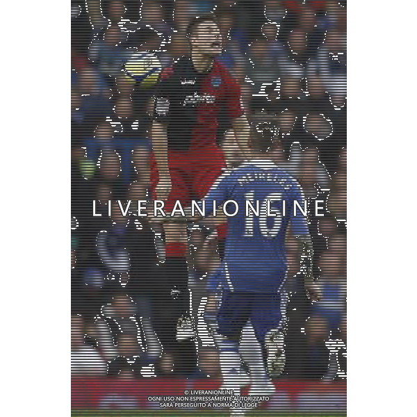 Portsmouth\'s Marko Futacs heads the ball Football - FA Challenge Cup Third Round - Chelsea v Portsmouth - Sun 08 Jan 2012 - Stamford Bridge - London © CameraSport - 43 Linden Ave. Countesthorpe. Leicester. England. LE8 5PG - Tel: +44 (0) 116 277 4147 - admin@camerasport.com - www.camerasport.com