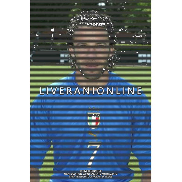NAZIONALE ITALIANA CALCIO 27/05/2004 NELLA FOTO DEL PIERO ALESSANDRO AGENZIA ALDO LIVERANI