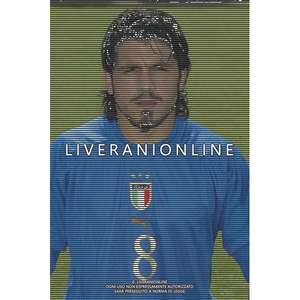NAZIONALE ITALIANA CALCIO 27/05/2004 NELLA FOTO GATTUSO GENNARO AGENZIA ALDO LIVERANI