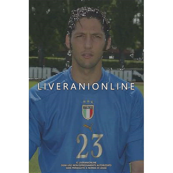 NAZIONALE ITALIANA CALCIO 27/05/2004 NELLA FOTO MARCO MATERAZZI AGENZIA ALDO LIVERANI