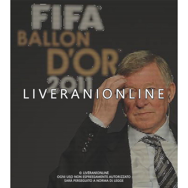 FIFA Ballon d\'Or 2011 Zurigo (Svizzera) - 09.01.2012 Nella Foto:Alex Ferguson /Ph.Vitez-Ag. Aldo Liverani ZURIGO - CONFERENZA STAMPA \' PALLONE D\'ORO 2011\'