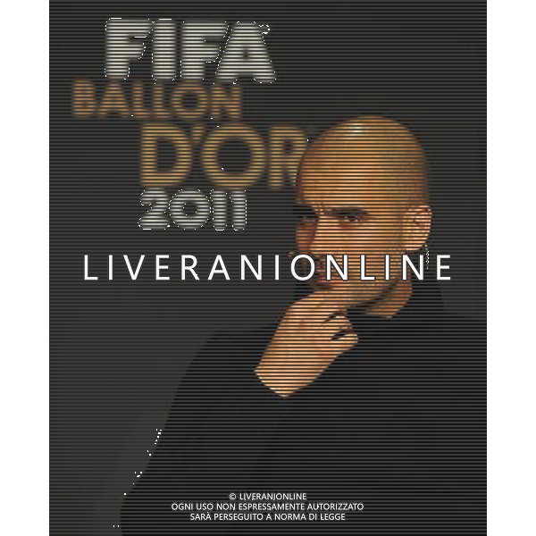 FIFA Ballon d\'Or 2011 Zurigo (Svizzera) - 09.01.2012 Nella Foto:Pep Guardiola /Ph.Vitez-Ag. Aldo Liverani ZURIGO - CONFERENZA STAMPA \' PALLONE D\'ORO 2011\'