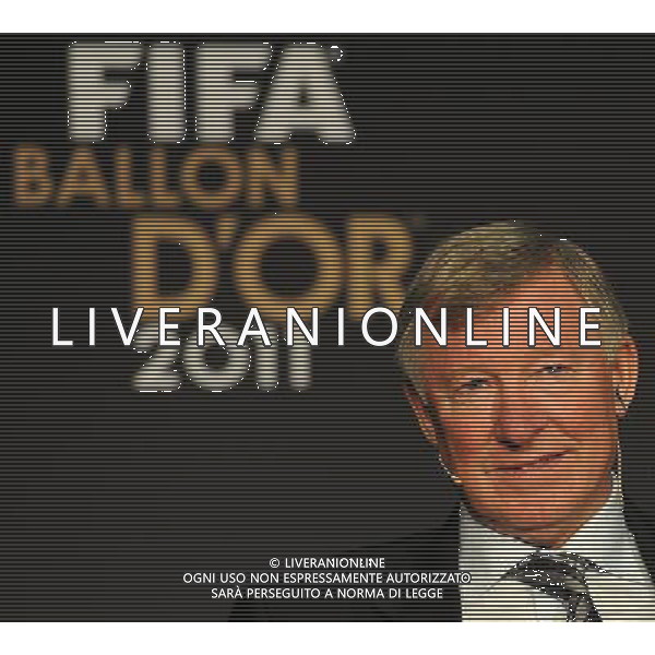FIFA Ballon d\'Or 2011 Zurigo (Svizzera) - 09.01.2012 Nella Foto:Alex Ferguson /Ph.Vitez-Ag. Aldo Liverani ZURIGO - CONFERENZA STAMPA \' PALLONE D\'ORO 2011\'