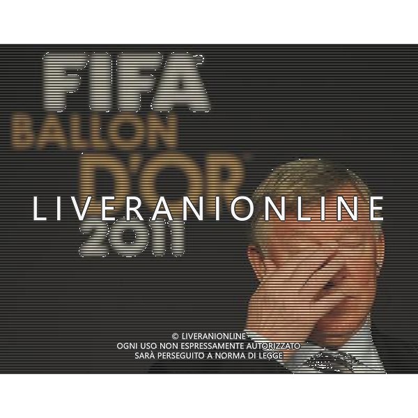 FIFA Ballon d\'Or 2011 Zurigo (Svizzera) - 09.01.2012 Nella Foto:Alex Ferguson /Ph.Vitez-Ag. Aldo Liverani ZURIGO - CONFERENZA STAMPA \' PALLONE D\'ORO 2011\'
