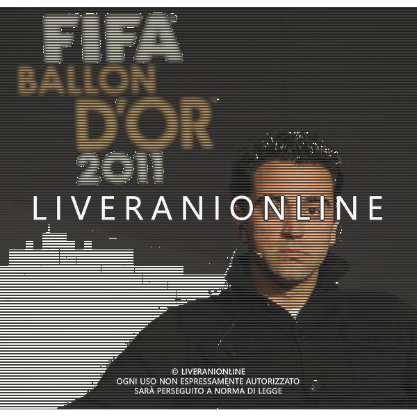 FIFA Ballon d\'Or 2011 Zurigo (Svizzera) - 09.01.2012 Nella Foto:Xavi Hernandez /Ph.Vitez-Ag. Aldo Liverani ZURIGO - CONFERENZA STAMPA \' PALLONE D\'ORO 2011\'