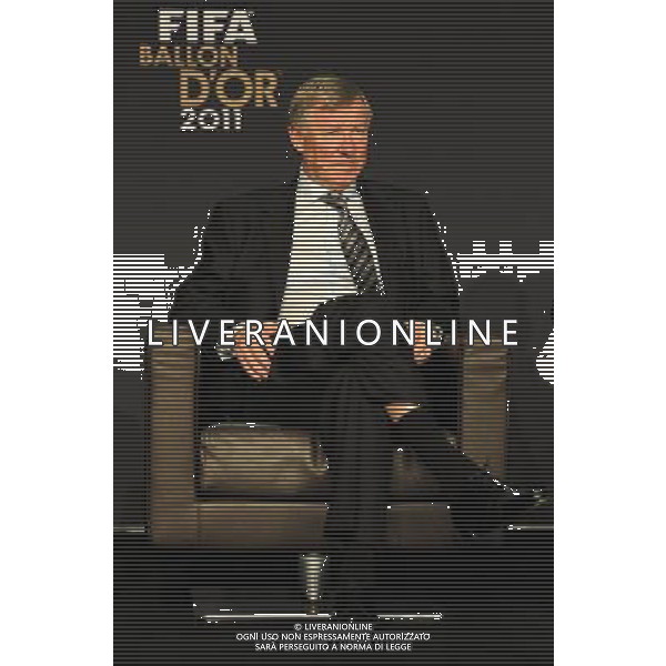 FIFA Ballon d\'Or 2011 Zurigo (Svizzera) - 09.01.2012 Nella Foto:Alex Ferguson /Ph.Vitez-Ag. Aldo Liverani ZURIGO - CONFERENZA STAMPA \' PALLONE D\'ORO 2011\'