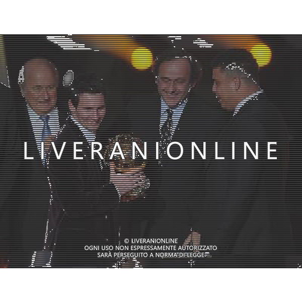 FIFA Ballon dâ€™Or 2011 Zurigo (Svizzera) - 09.01.2012 Nella Foto:platini e ronaldo premiano messi /Ph.Vitez-Ag. Aldo Liverani