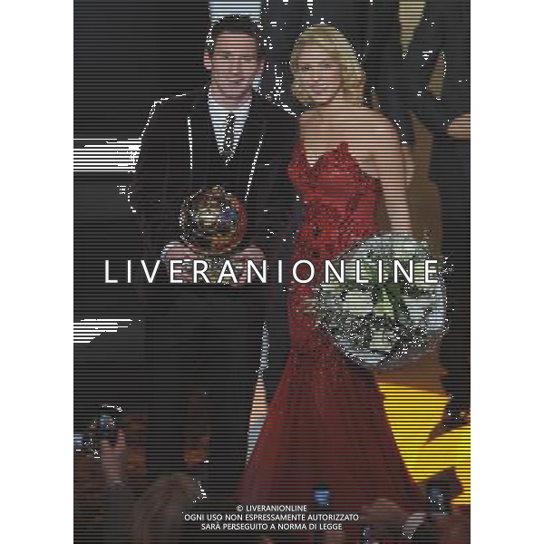 FIFA Ballon dâ€™Or 2011 Zurigo (Svizzera) - 09.01.2012 Nella Foto:lionel messi con il pallone d\'oro e shakira /Ph.Vitez-Ag. Aldo Liverani