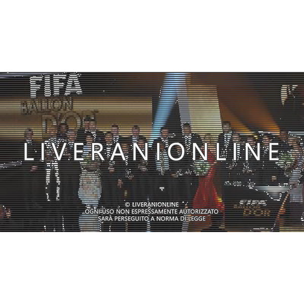 FIFA Ballon dâ€™Or 2011 Zurigo (Svizzera) - 09.01.2012 Nella Foto:gruppo dei premiati /Ph.Vitez-Ag. Aldo Liverani