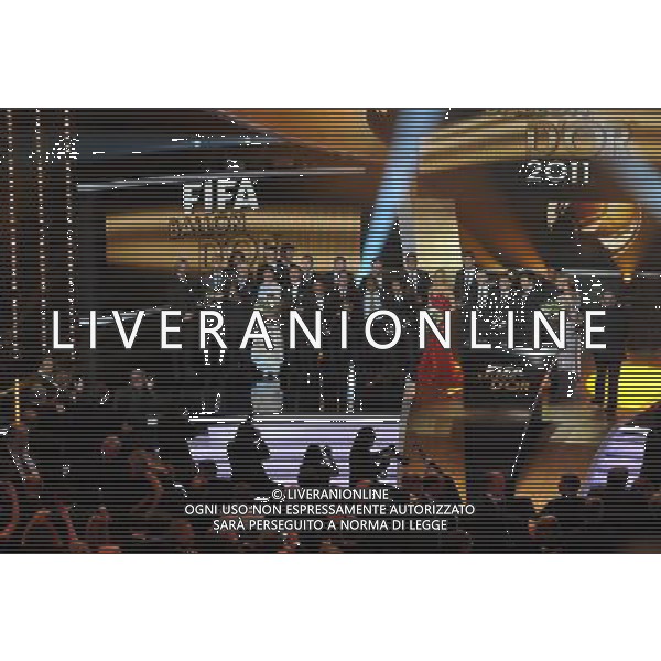 FIFA Ballon dâ€™Or 2011 Zurigo (Svizzera) - 09.01.2012 Nella Foto:gruppo dei premiati /Ph.Vitez-Ag. Aldo Liverani