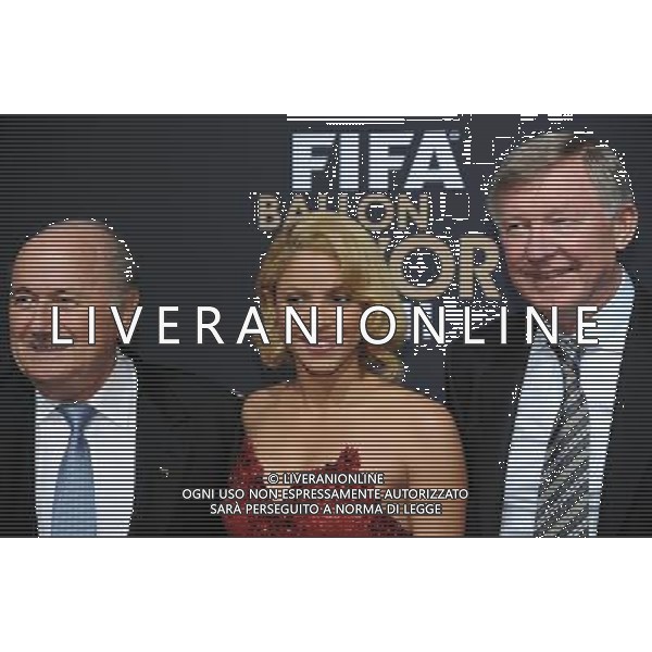 FIFA Ballon dâ€™Or 2011 Zurigo (Svizzera) - 09.01.2012 Nella Foto:shakira blatter ferguson /Ph.Vitez-Ag. Aldo Liverani