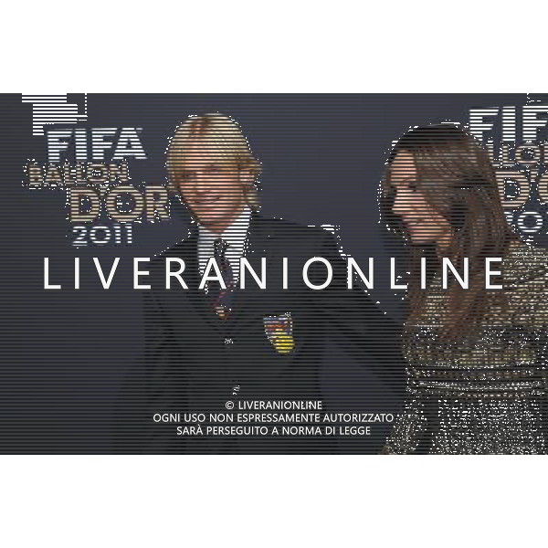 FIFA Ballon dâ€™Or 2011 Zurigo (Svizzera) - 09.01.2012 Nella Foto:Simone Farina con la moglie /Ph.Vitez-Ag. Aldo Liverani