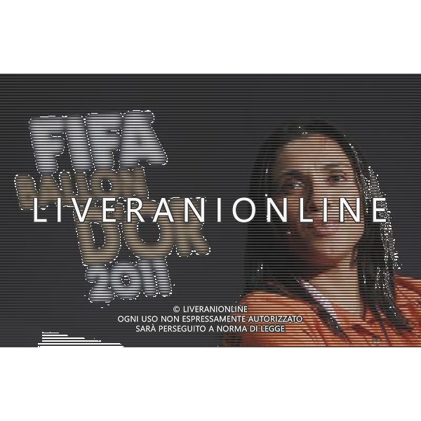 (120109) ZURICH, Jan. 9, 2012 () Marta of Brazil, nominee for FIFA Women\'s World Player of the Year Award, attends a press conference ahead of the FIFA Ballon d\'Or Gala 2012 at the congress hall in Zurich, Switzerland, Jan. 9, 2012. (/Zhou Lei) ©PHOTOSHOT/Agenzia Aldo Liverani Sas - ITALY ONLY: ZURIGO - PREMIAZIONE \' PALLONE D\'ORO 2011\'