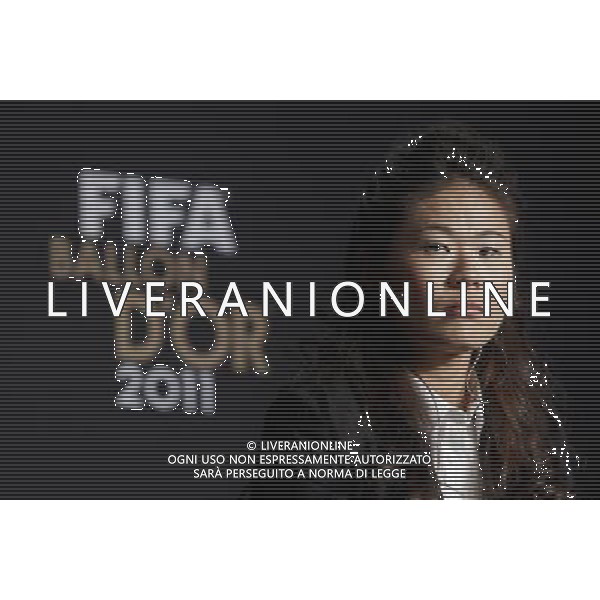 (120109) ZURICH, Jan. 9, 2012 () Homare Sawa of Japan, nominee for FIFA Women\'s World Player of the Year Award, attends a press conference ahead of the FIFA Ballon d\'Or Gala 2012 at the congress hall in Zurich, Switzerland, Jan. 9, 2012. (/Zhou Lei) ©PHOTOSHOT/Agenzia Aldo Liverani Sas - ITALY ONLY: ZURIGO - PREMIAZIONE \' PALLONE D\'ORO 2011\'