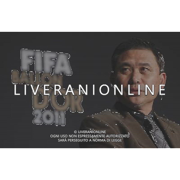 (120109) ZURICH, Jan. 9, 2012 () The coach of the Japanese women\'s national football team Norio Sasaki, nominee for FIFA Women\'s Football Coach of the Year Award, attends a press conference ahead of the FIFA Ballon d\'Or Gala 2012 at the congress hall in Zurich, Switzerland, Jan. 9, 2012. (/Zhou Lei) ©PHOTOSHOT/Agenzia Aldo Liverani Sas - ITALY ONLY: ZURIGO - PREMIAZIONE \' PALLONE D\'ORO 2011\'