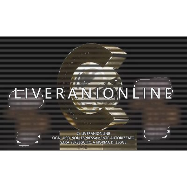 (120109) -- ZURICH, Jan. 9, 2012 () -- The photo taken on Jan. 9, 2012 at the congress hall in Zurich, Switzerland, shows the FIFA Women\'s Football Coach of the Year Award trophy. (/Zhou Lei) ©PHOTOSHOT/Agenzia Aldo Liverani Sas - ITALY ONLY: ZURIGO - PREMIAZIONE \' PALLONE D\'ORO 2011\'