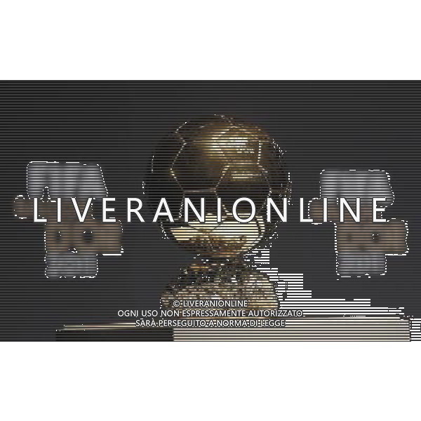 (120109) -- ZURICH, Jan. 9, 2012 () -- The photo taken on Jan. 9, 2012 at the congress hall in Zurich, Switzerland, shows the FIFA Ballon d\'Or trophy.(/Zhou Lei) ©PHOTOSHOT/Agenzia Aldo Liverani Sas - ITALY ONLY: ZURIGO - PREMIAZIONE \' PALLONE D\'ORO 2011\'