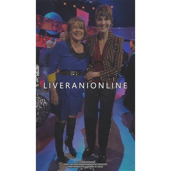 MILANO 10/1/2012 TEATRO AGLI ARCIMBOLDI PRESENTAZIONE DELLA TRASMISSIONE TELEVISIVA: -ZELIG- NELLA FOTO LELLA COSTA E PAOLA CORTELLESI FOTO ROMANO/AG ALDO LIVERANI